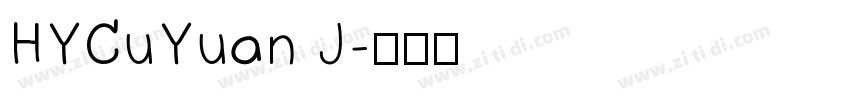 HYCuYuan J字体转换